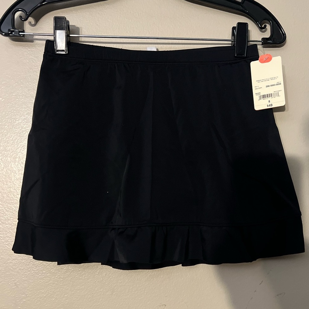 St. John Elegant Black Skirt Bikini Bottom